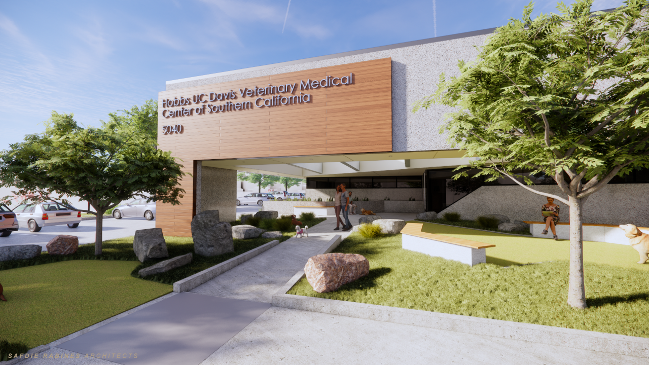 Front entrance of building
