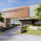 Front entrance of building